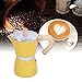 300ML kuchenka do espresso ze stopu aluminium ekspres do kawy klasyczna kuchenka do kawy ekspres do kawy klasyczny włoski styl 6 filiżanka do espresso Moka Pot do kuchenki gazowej(Yellow)