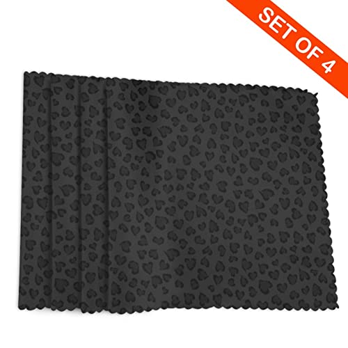 Set de table léopard noir résistant à la chaleur et l'huile - 5