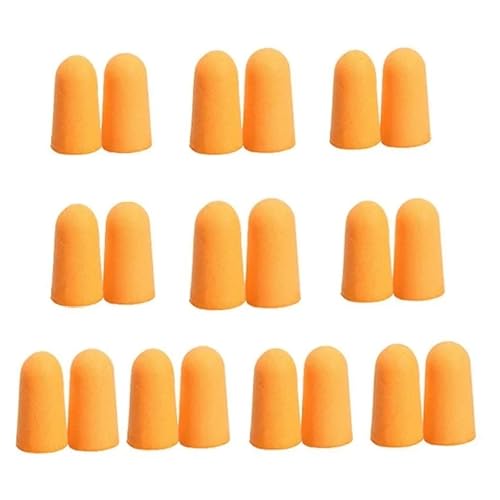 10ペア 快適 ソフトフォーム 耳栓 先細り 旅行 睡眠 騒音低減 防止 耳栓 遮音 耳の保護