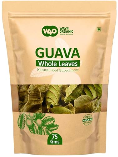 Guava Whole Dry Leaves 2.65 oz(75 grams), Loose Leaf Tea, 100% Pure Leaves