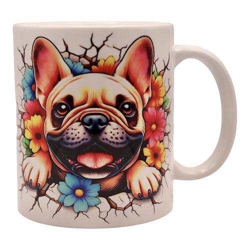 Shopi Zone Keramiktasse, französische Bulldogge, Tierbecher, kreative Tasse, einzigartige Tassen für unvergessliche Momente