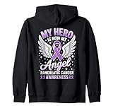 My Hero is Now My Angel Bauchspeicheldrüsenkrebs Bewusstsein Kapuzenjacke