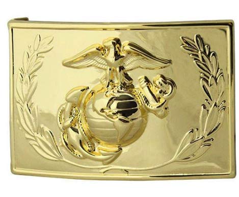 Vanguard MARINE CORPS DRESS BUCKLE - 24K GOLD PLATED WITH EMBLEM AND WREATH