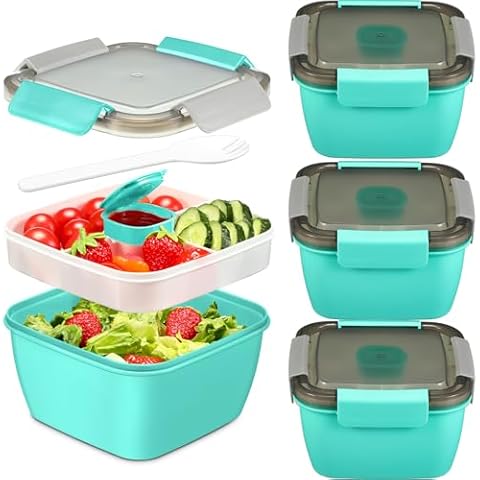 Hotop 4 Pcs Salad Containers Cover