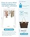 Ligtchser Portable Travel Garment Rack,Folding Clothes Rack for Dance,Travel,Camping, Drying,RV, Indoor,Outdoor. A Collapsible Mini Clothing Rack.