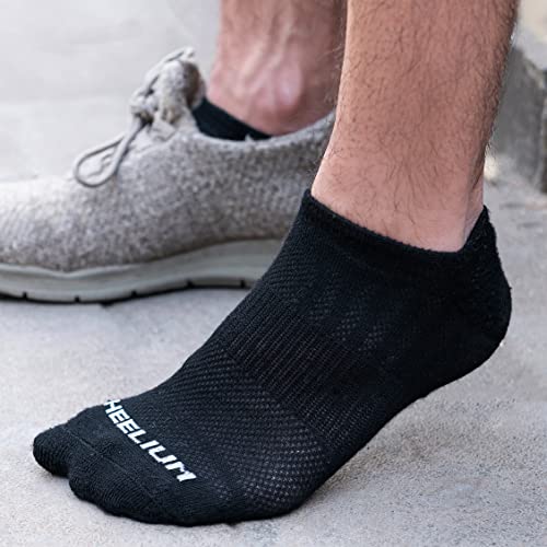 HEELIUM Bamboo Ankle Socks for Men & Women | Ultra-Soft, Odour-Free, Thin & Breathable | 3X Softer than Cotton | Sizes - M (UK 4-8) & L (UK 9-13)