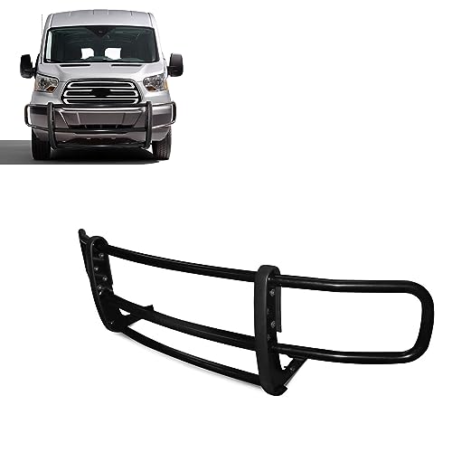 Image of Black Horse Off Road - Classic Spartan Grille Guard - Black Compatible with 2020-2022 Ford Transit 150 250 350