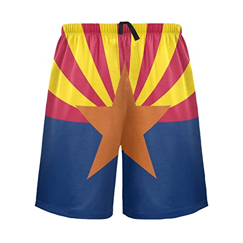 Bald Eagle On American Flag Patriotic USA Design Men's Pajama Pants Shorts Sleepwear Lounge Pajama Bottoms