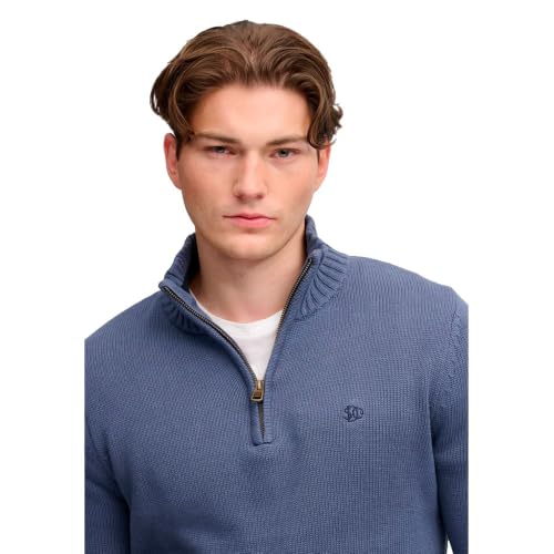 Superdry Homme Pull Maille Demi zip Coupe Ajustée - vue 4