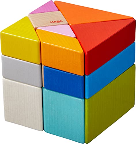 HABA 305778-3D-Legespiel Tangram-Würfel, Legespiel ab 2 Jahren, Made in Germany – Ansicht 2