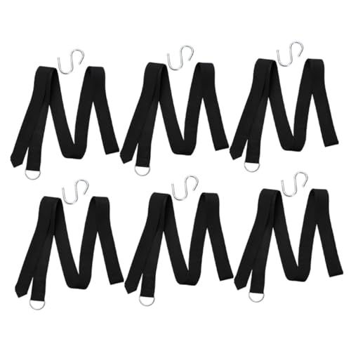 GALPADA Outdoor Hammock Ropes 6pcs Tree Swing Hanging Straps Replacement s Hooks Perfect for Camping Hiking