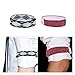 Dnyucen 8 Pcs Fashion Arm Band Hold Up Garter Bartender Cuff Holder Men Shirt Adjustable Armband Sleeve(White)