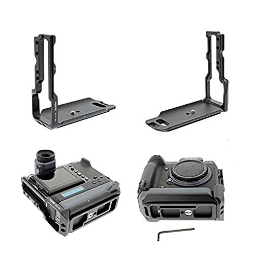 Aviation Alloy Aluminum Quick Release L-Plate Bracket Camera Hand Grip for Fuji GFX100 Cameras, New Version Pro II