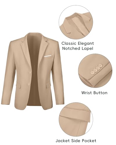 Fxzpiodi Mens Suit Slim Fit 2 Piece Suits,Two Button Solid Business Wedding Tuxedo Suit for Prom Suit Jacket and Pants3