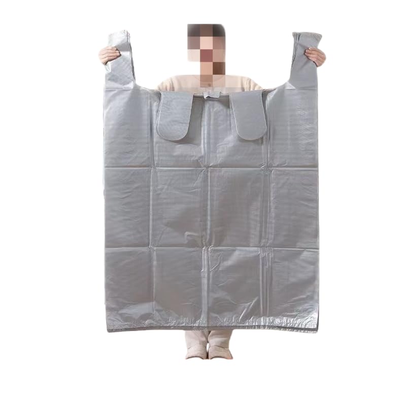 Grand sac de rangement imperméable gris 80x120 cm en lot de 20 pour couette