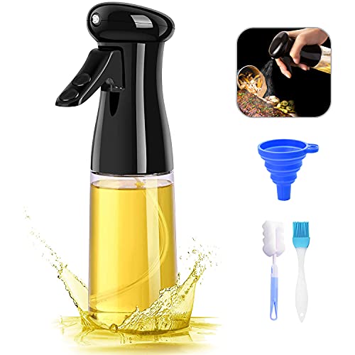 Oil Sprayer for Cooking, Olive Oil Sprayer, Food Grade Oil Vinegar Spritzer Sprayer Bottles for Air Fryer, 210ml Cooking Oil Spritzer for Kitchen, Cooking, Baking, Salad