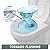 Vomlor Compact Modern Tall Toilet 19 Inch for Seniors, Powerful Tornado Flush Skirted High Toilet for Small Bathroom, One Piece Toliet Dual Flush 1.0/1.28 GPF, Comfort ADA Bowl Heigh 18.3 Inch, White