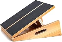 StrongTek Kork-Kniebeugen-Keilblock, rutschfeste Kniebeugenrampe, Schrägbrett für Kniebeugen/Kreuzheben/Yoga, Verbessern Sie die Kniebeugenhaltung und vermeiden Sie Muskelbelastung