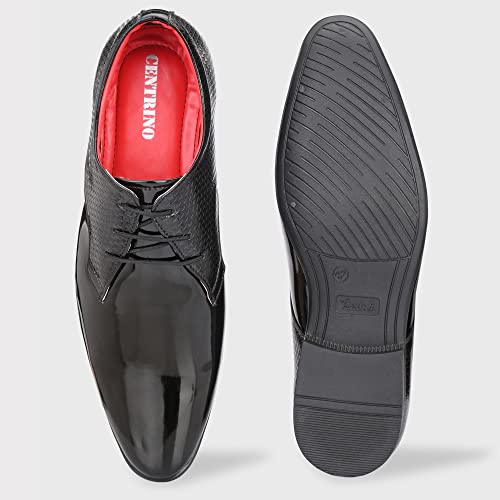 Image of Centrino Men's Glossy Formal Lace-Up Shoes | Comfort and Quality in Sleek Design | Perfect for Parties and Formal Dress |Stylish & Elegant Design |Premium Craftsmanship, Ideal for All-Day Wear (8232)