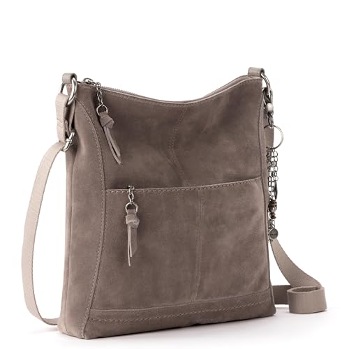 Image of The Sak Lucia Leather Crossbody Purse - Premium Leather Women's Handbag for Everyday & Travel - Cross Body Bag With Zipper