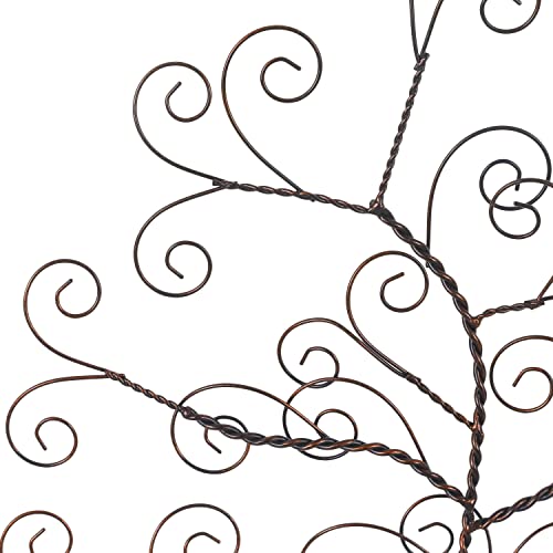 Adeco Ornament Tree Display Stands 2 Pack Metal Wire Christmas Tree Wrought Iron Ornament Holder Picture Photo Card Hangers Stands 19.7 Inch #TOP7