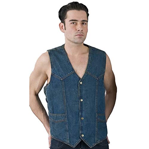 Image of MILWAUKEE PERFORMANCE Men's Side Lace Basic Denim Vest