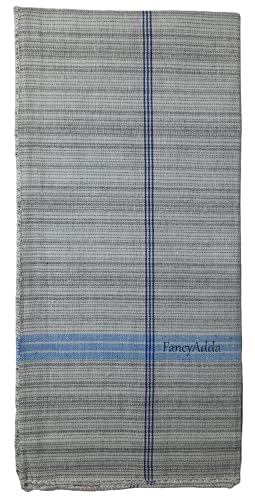 Image of Men's Cotton Handkerchiefs (Pack of 10, Striped, Multi-Colored)
