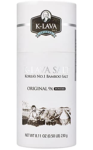 K-LAVA SALT—Korea's No.1 Bamboo Salt—Original 9x, Powder, 8.11 Ounce