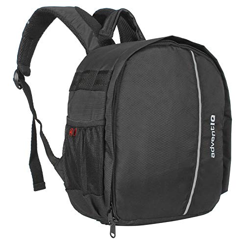 AdventIQ Lightweight DSLR/SLR Camera Backpack Bag with Reflective Stripes