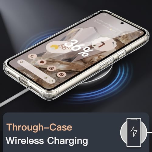 Image of JETech Case for Google Pixel 8 Pro, Anti-Yellowing, Clear