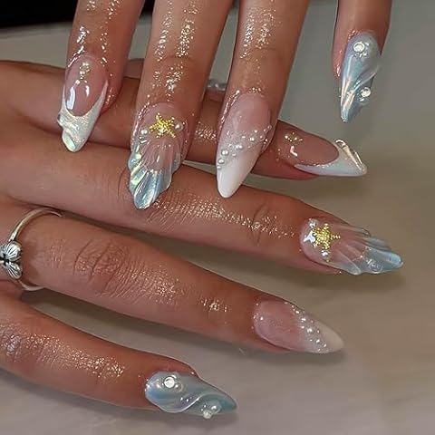 RUOKEXIN Almond Press on Nails Cover
