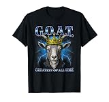 Greatest of All Time Champion Sports Goat King Crown G.O.A.T T-Shirt