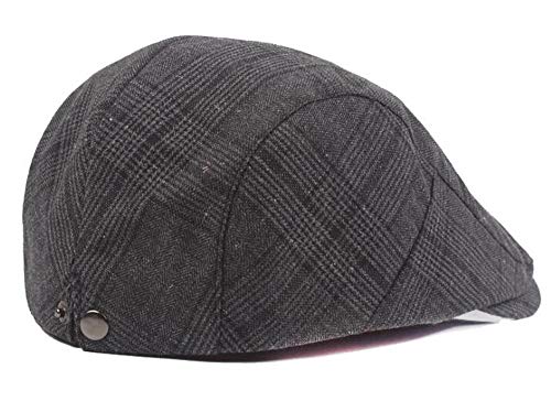 Qunson 2 Pack Men's Cotton Flat Cap Ivy Gatsby Newsboy Hat
