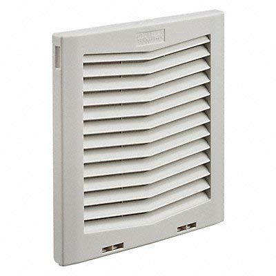 HG1000404 - Vent, Plastic, Grey, Hoffman HF10 Series Side-Mount Fresh Air Enclosure Cooling Filter Fans
