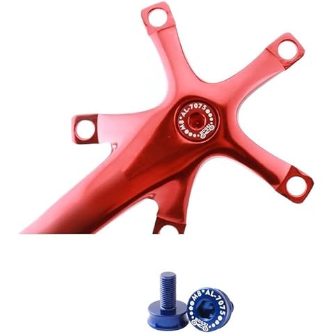 COONIUM M8 Crank Arm Bolts for Shimano Cartridge Square Taper Bottom Bracket, Pack of 2, Multiple Color Options (Blue) Cover