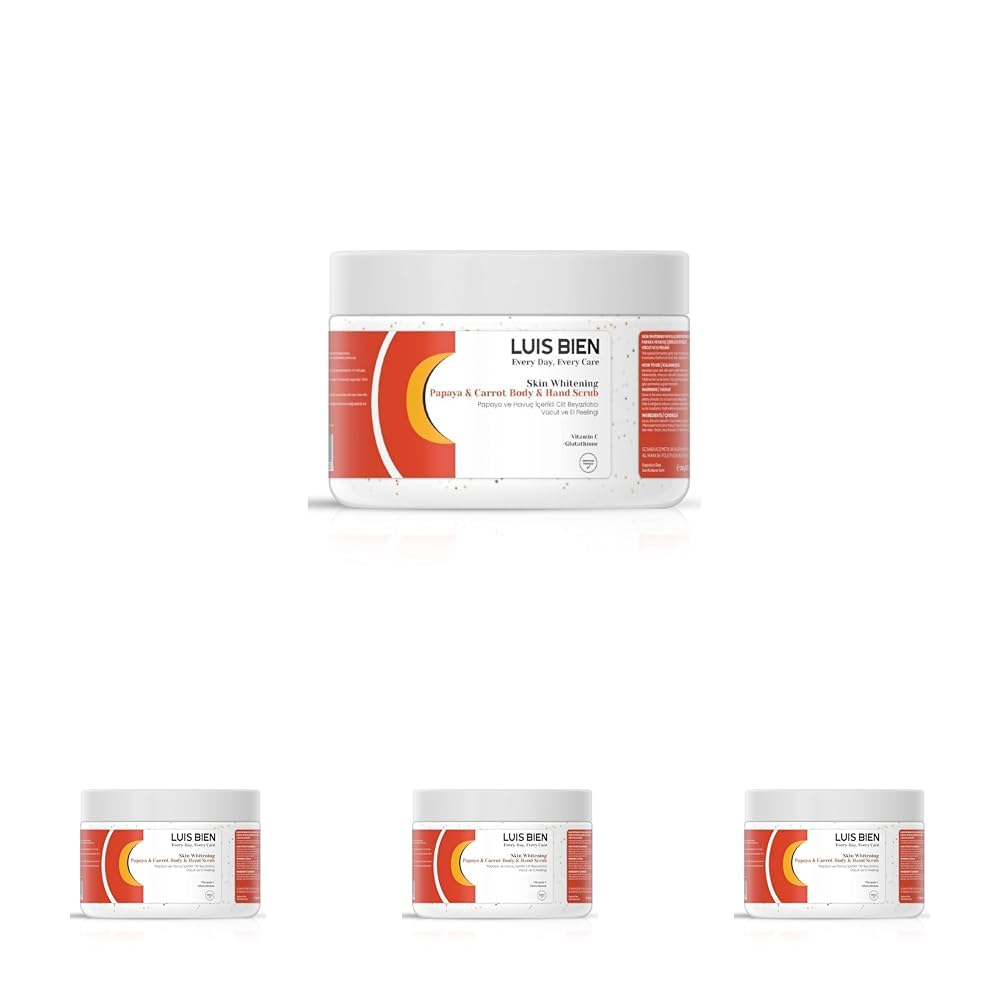 Luis Bien El Ve Vücut Peelingi | Papaya Ve Havuç Içerikli | 50Ml | Cilt Beyazlatma (4 paketi)