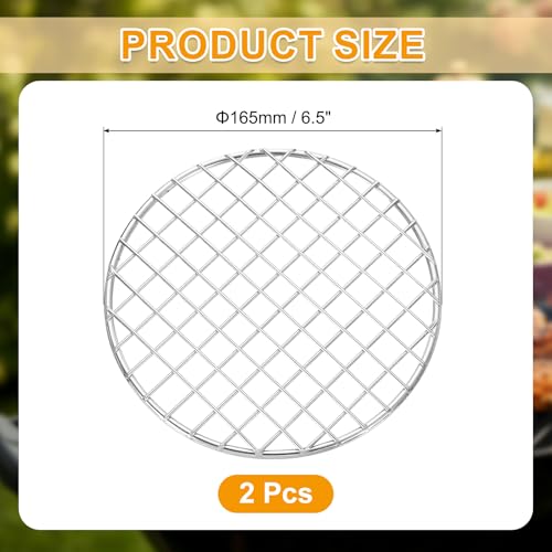 Grille de cuisson ronde acier inoxydable 16,5 cm barbecue air comprimé lot de 2 - 3