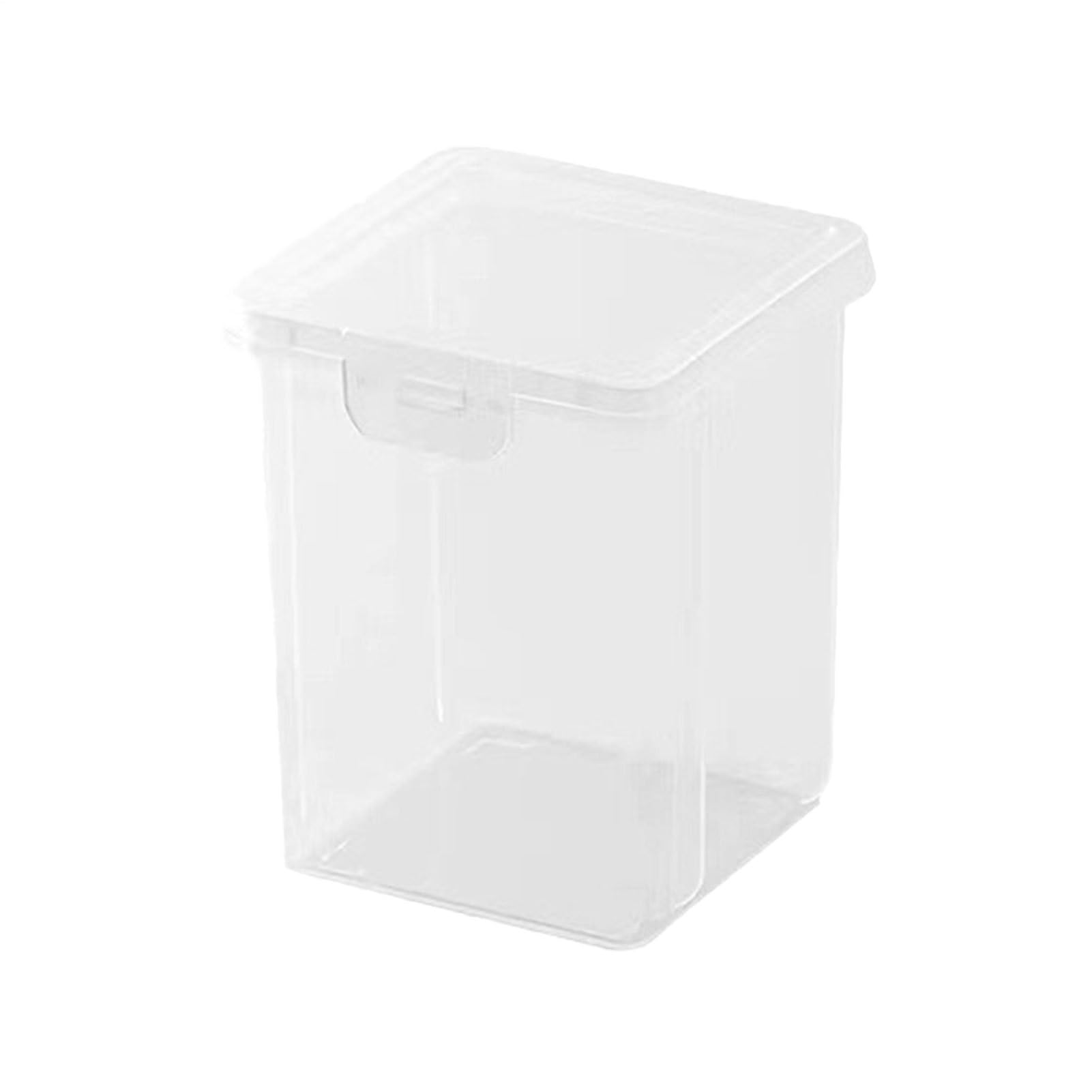 Zcsxk Medium Square Cotton Pad Holder, Qtip Holder Dispenser | Cosmetic Makeup Pad Storage Box,Cotton Swab Storage Box, Clear Cotton Swab Storage Box, Vanity Makeup Storage Organizer, K