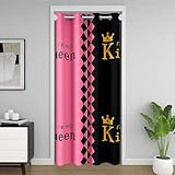 Contenu de l'emballage : 1 panneau (l x L) 86 x 203 cm. Rideau de porte uniquement. La tringle à rideau n'est pas incluse.