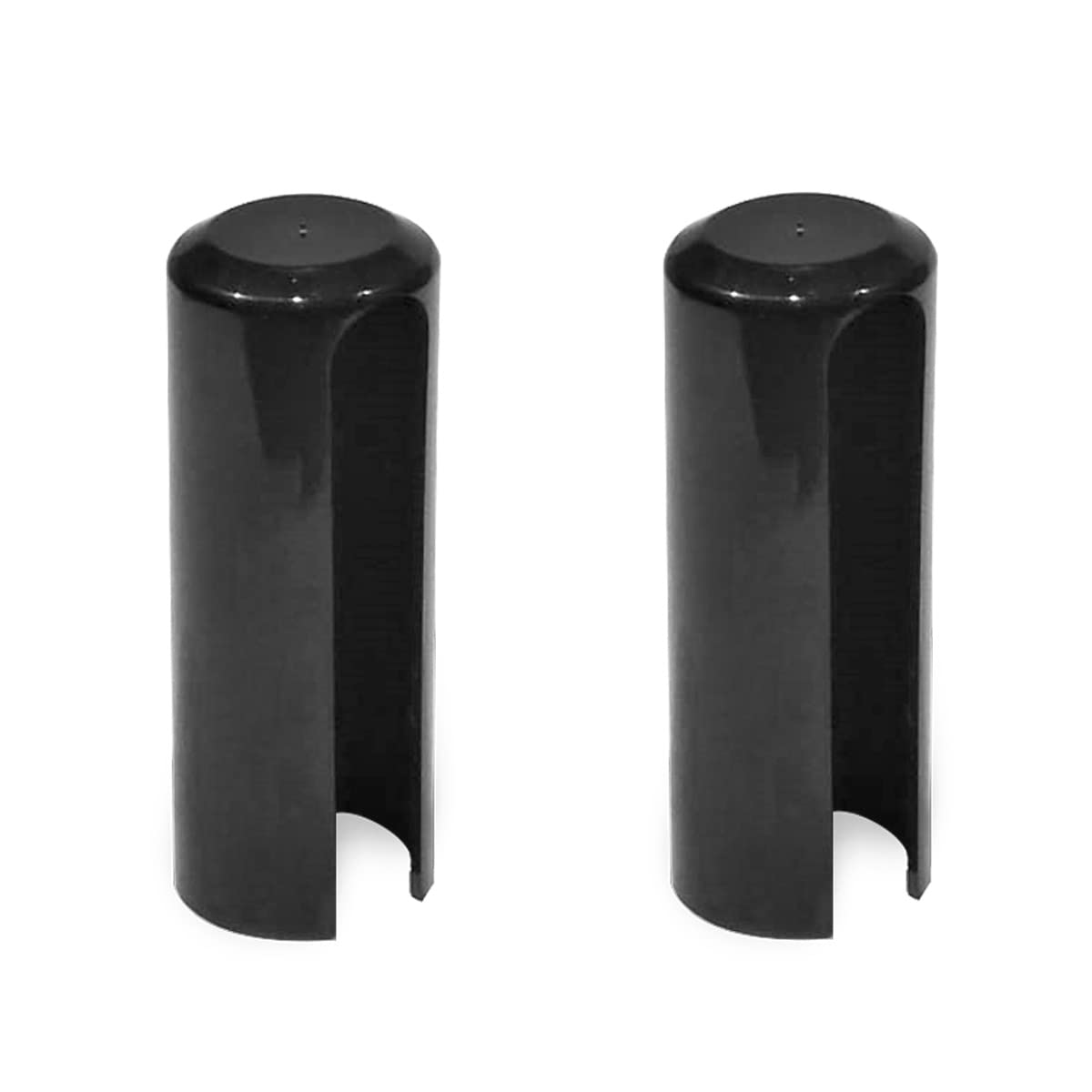 Slip-on sleeve 2 pieces black door hinge 15 mm plastic โ image 1
