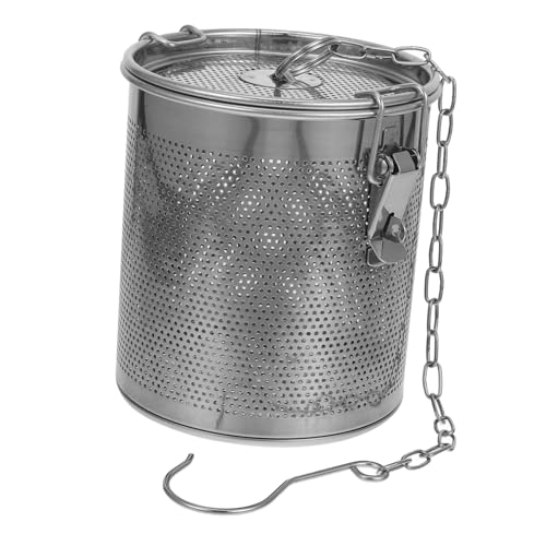 DOITOOL Passoire Épices Inox Détachable avec Chaîne Longue Panier Assaisonnement pour Soupe Braisé et Thé Filet Fin Pratique