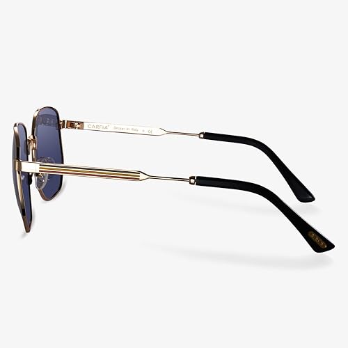 Miniatura 7 de AVAWAY Lentes de sol polarizados para mujer, marco de metal dorado, protección UV, categoría 3, parasol cuadrado