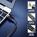 CABNEER Cat 8 Ethernet Cable 12FT, High-Speed Braided Internet Cable Network Cord with Gold Plated RJ45 Connector 40Gbps 2000Mhz Heavy Duty LAN Cable Shielded Indoor, Black