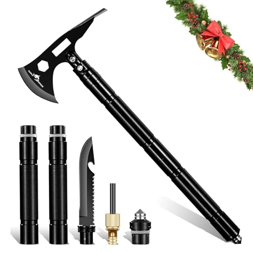 Purple Dragon Hatchet Axe, Multi-Tool Camping Axes with Pick, High Carbon Steel Outdoor Hatchets for Camping, Portable Axe Backpaging Survival Hatchet for Emergency, Christmas Gifts for Men
