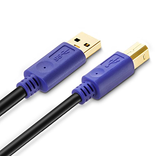 Printer Cable 20Ft, Tanguyu 20Feet Hi-Speed Usb 2.0 Type A Male To Type B Male Printer Scanner Cable For Hp, Canon, Lexmark, Epson, Dell, Xerox, Samsung Etc #TOP4