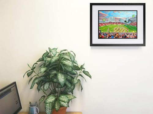 Brentford Community Stadium Affiche A4 - Poster Club Brentford FC Décoration Stade Foot