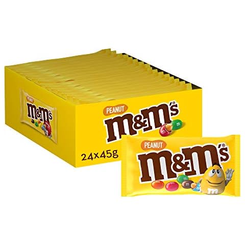 M&M's Peanuts con Chocolate con Leche 24x45g Cover