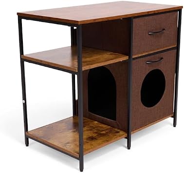 Petco Hidden Pet Condo Side Table with Storage, 26.8 L X 14.96 W X 24 H