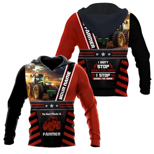 Personalzed Tractor Shirt, Farmer Tractor 3D Shirt, Agricultural Tractor 3D All Over Printed Shirt for Farmer, Men and Women3