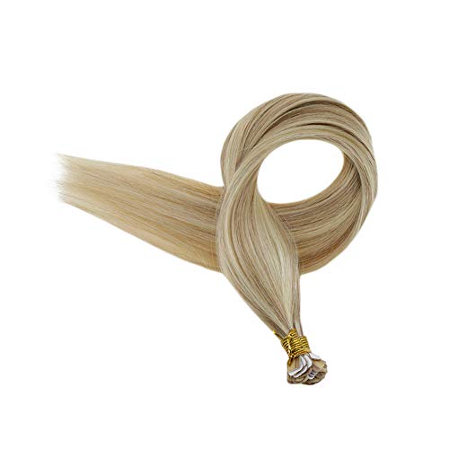 Mini Tape Hair Party Daily Use Extensions 20" Golden Blonde and Light Blonde Hightlight Color Glue in Hair Extensions #16/24 20pcs